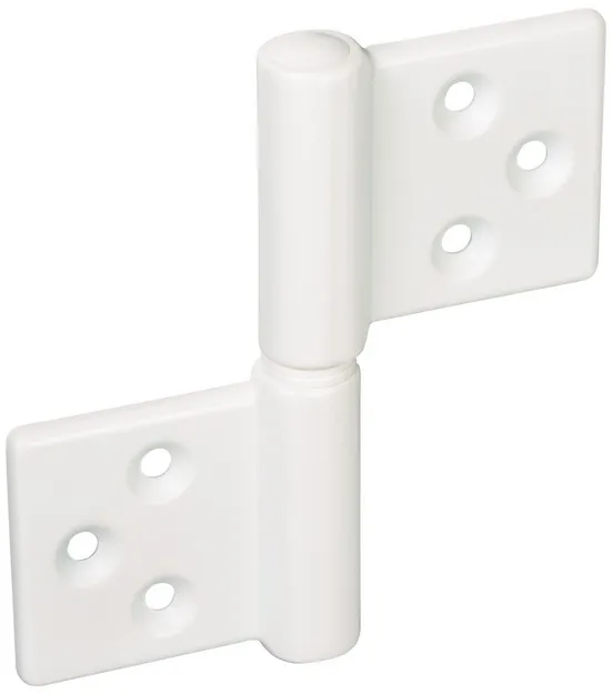 Петля карточная CH-R 85X82 W, без врезки, цвет белый, ЦАМ
